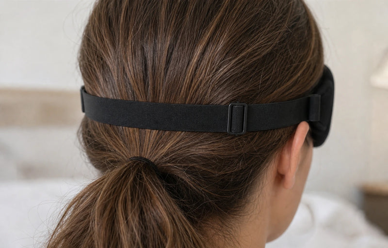 Woman sleeping comfortably on her side with the Lumiero NightSeal mask